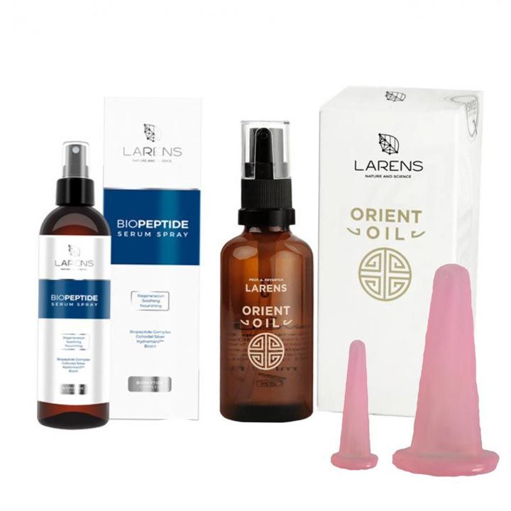 Sanomed Masážní set Orient - baňka S, M - barva růžová