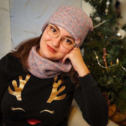 Dámský zimní set, čepice a nákrčník 