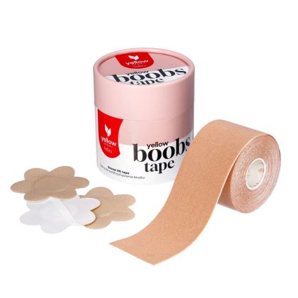yellowSPORT Boobs samolepící páska na prsa 5 cm x 5 m, béžová