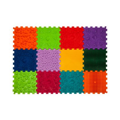 Ortek Puzzle Dinosauři Masážní ortopedická podložka 12 modulů