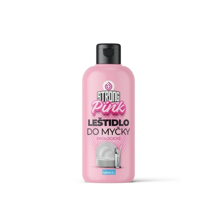 Nanolab Pink STRONG Extra účinné LEŠTIDLO do myčky 500 ml