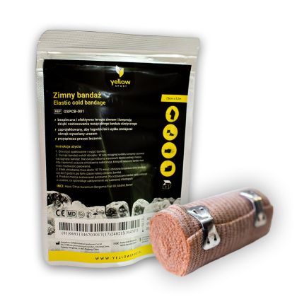 yellowSPORT Elastický chladící obvaz - 7,5 cm x 3,2 m