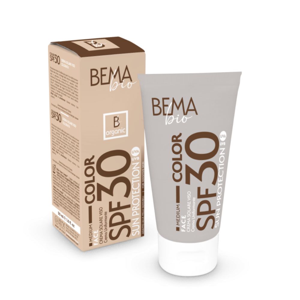 BemaBio Tónovaný pleťový krém SPF 30 medium 50 ml