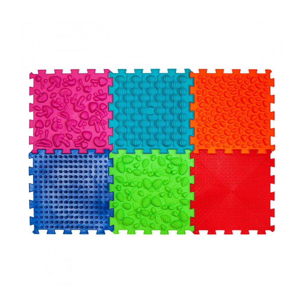 Ortek Puzzle Mix Masážní ortopedická podložka 6 modulů