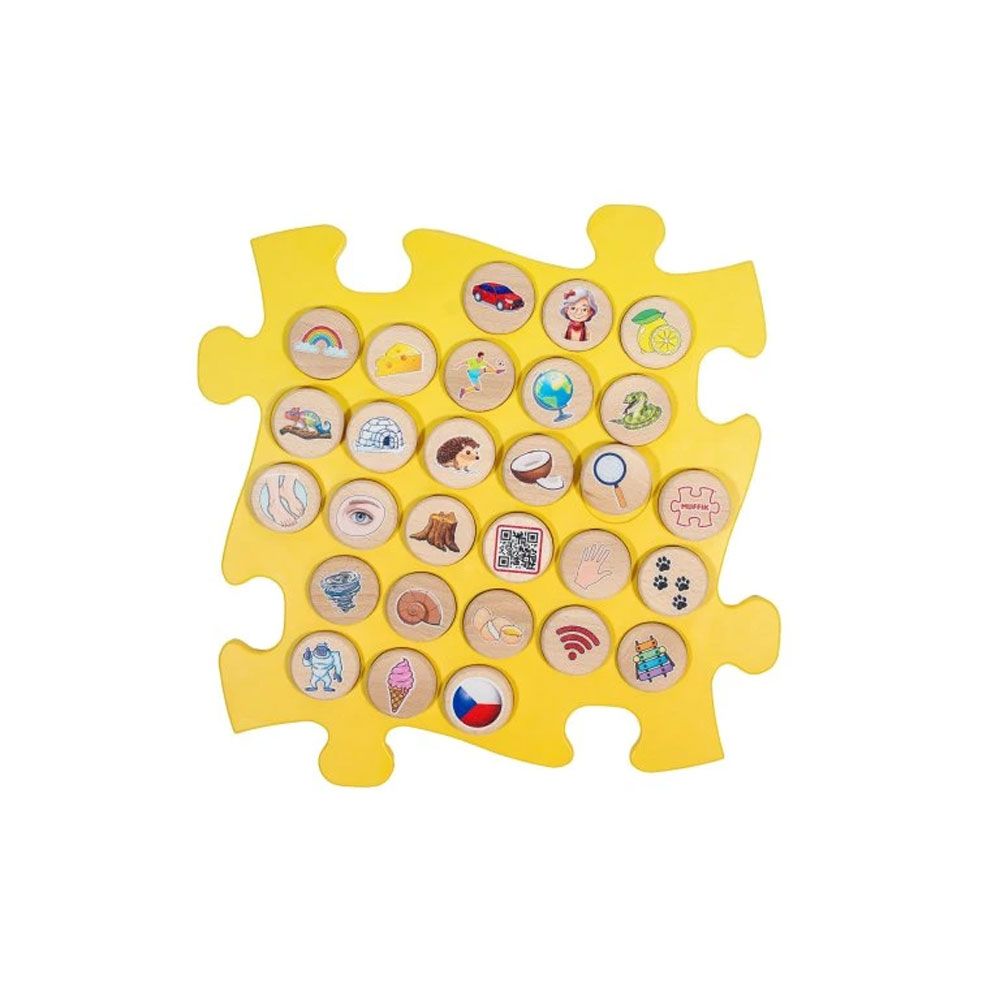 MUFFIK Ortopedická podložka - Abeceda žlutá 