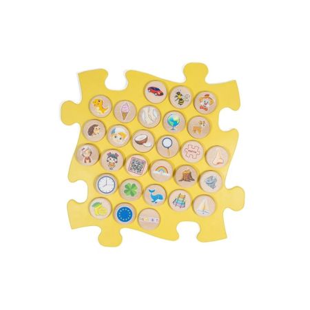 MUFFIK Ortopedická podložka - Abeceda žlutá 