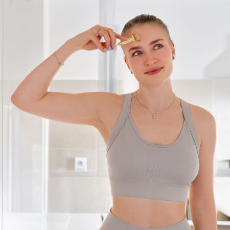 beUnik Facial Massage Roller - váleček pro masáž těla, uší a obličeje