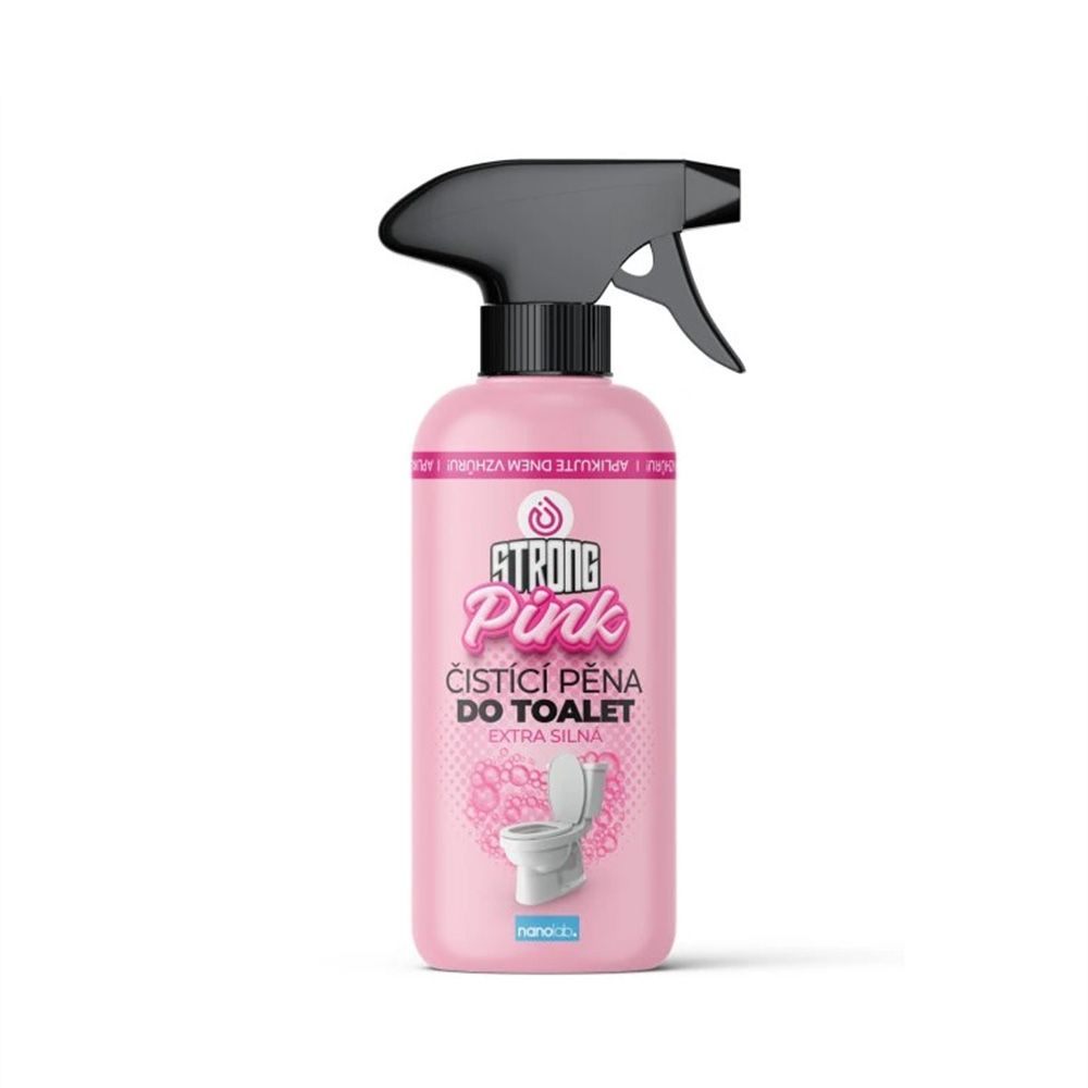Nanolab Pink STRONG Extra účinná čistící pěna do toalet 500 ml