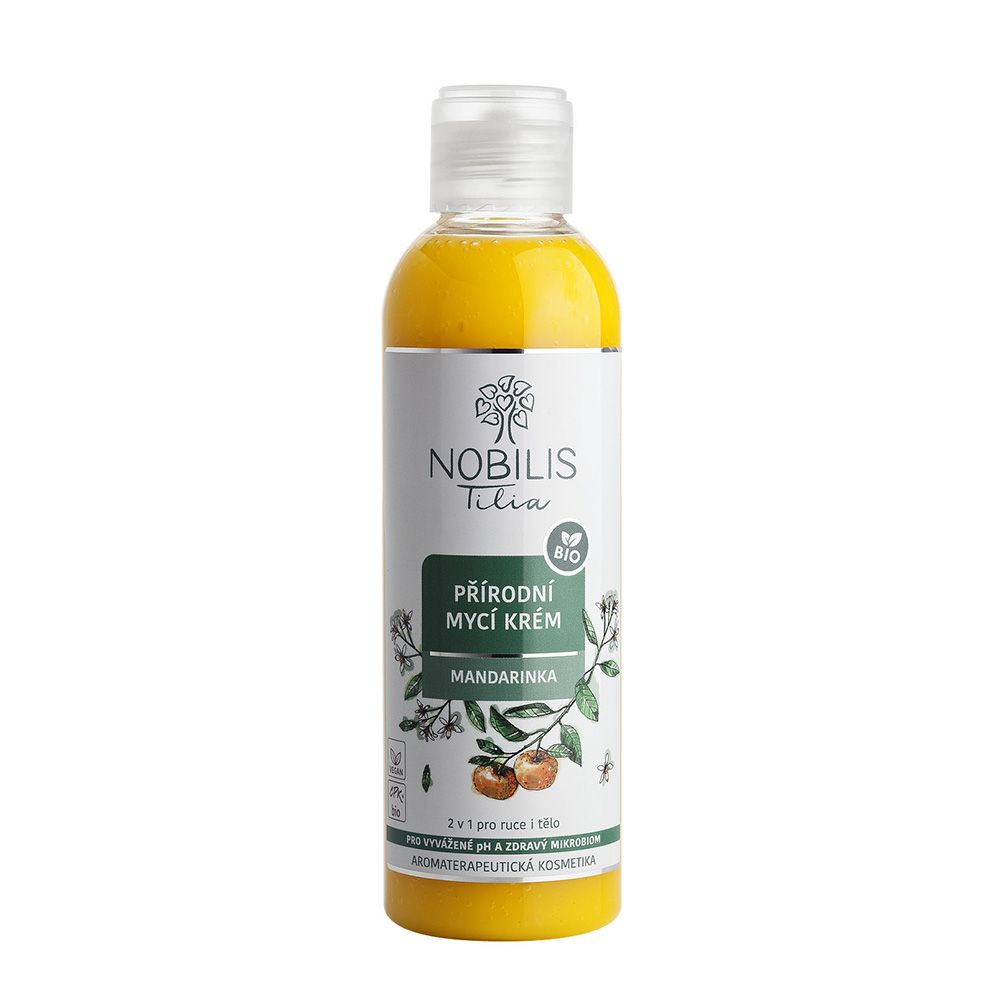 Nobilis Tilia Přírodní mycí krém Mandarinka, 200 ml
