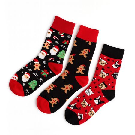 Vánoční ponožky v baňce 3 ks vel. 38-43