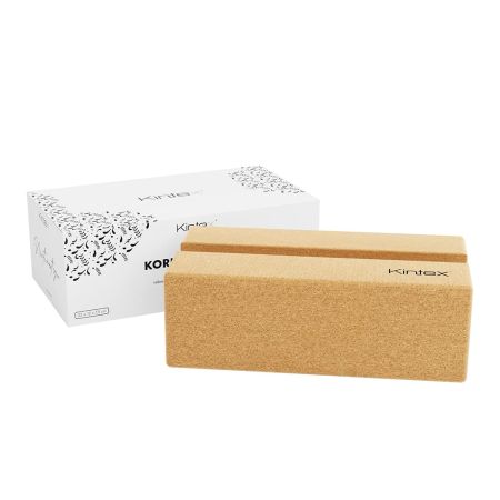 Kintex Cork Yoga Block - korkový blok na jógu 2v1