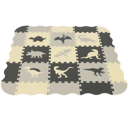 KRUZZEL Pěnové puzzle podložka 30,5 × 30,5 cm, 35 dílů