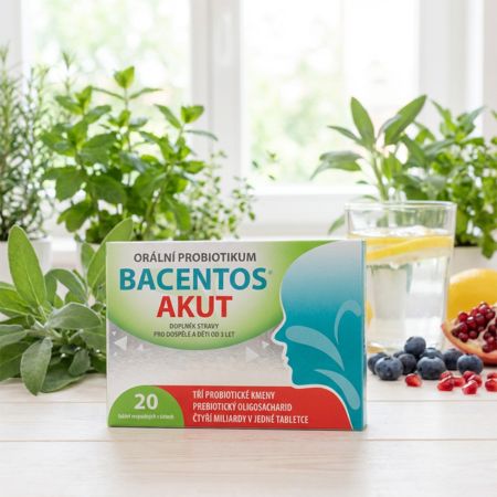 Senimed BACENTOS AKUT orální probiotikum, 20 tablet