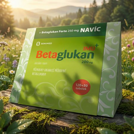 Senimed Betaglukan IMU+ 200 mg 120 tobolek + Betaglukan FORTE+ 30 tobolek