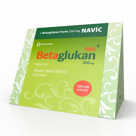 Senimed Betaglukan IMU+ 200 mg 120 tobolek + Betaglukan FORTE+ 30 tobolek