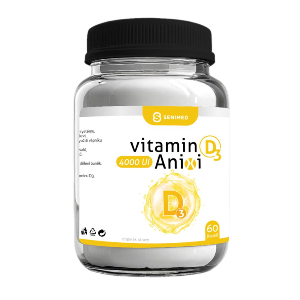 Anixi Vitamín D3 4000 IU, 60 kapsúl