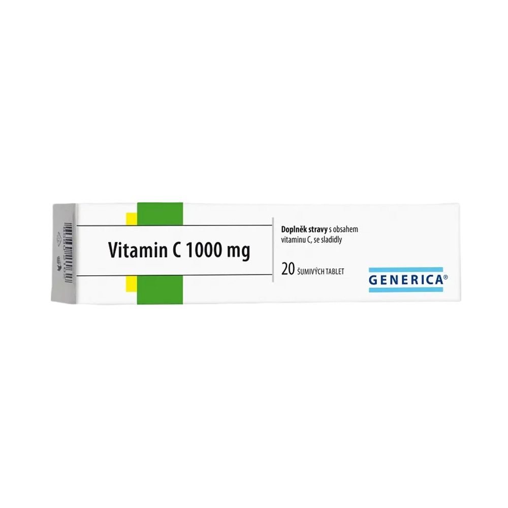 Generica Vitamin C 1000 mg 20 šumivých tablet