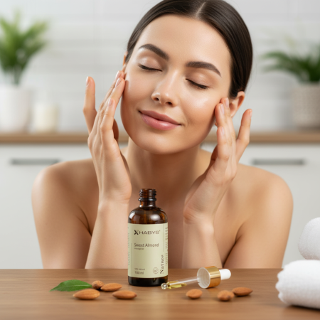 Habys Sweet Nature Almond — mandlový masážní olej, 100 ml