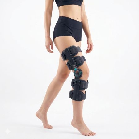 Bauerfeind b:joynz knee ROM - rehabilitační teleskopická ortéza