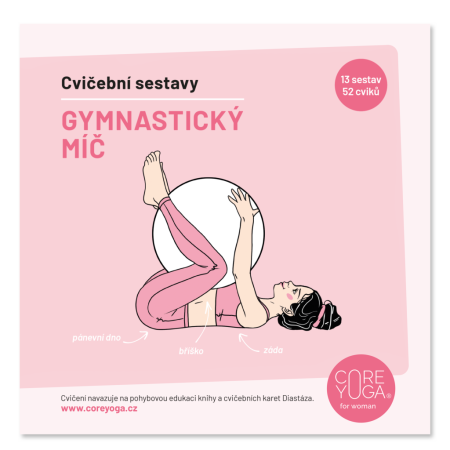 CoreYoga Cvičebnice – Gymnastický míč