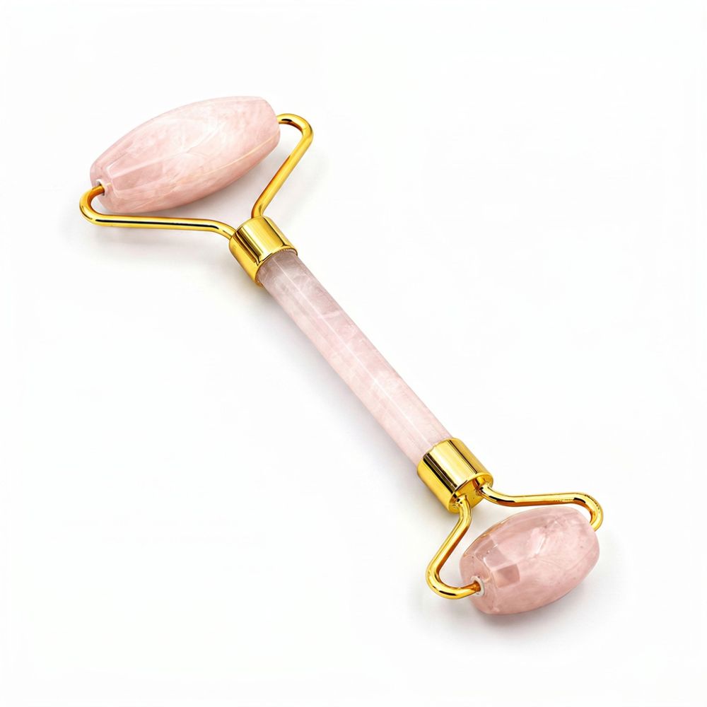 Face roller masážní váleček na obličej - rose quartz