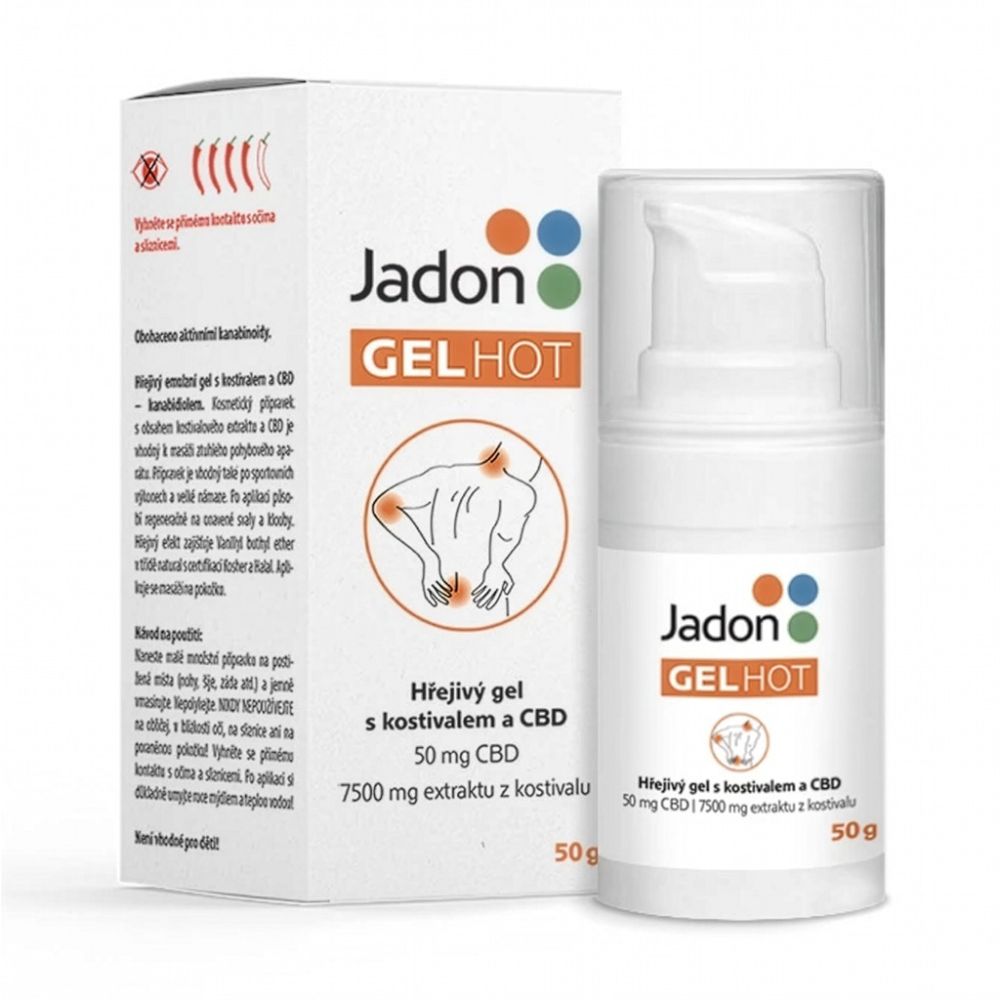 Jadon HOT hřejivý gel s kostivalem a CBD 50g
