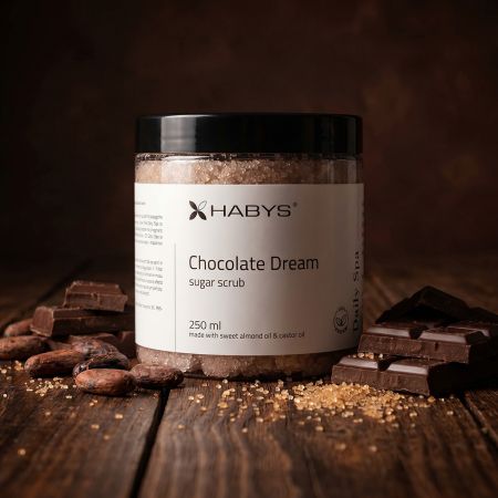 Habys Daily Spa Sugar Scrub Chocolate Dream 250 ml - telový peeling