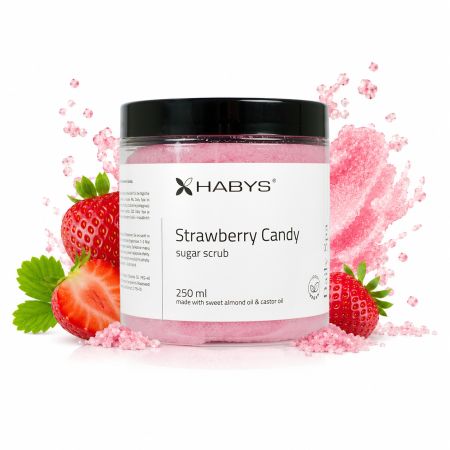 Habys Daily Spa Strawberry Candy Sugar Scrub 250 ml - tělový peeling