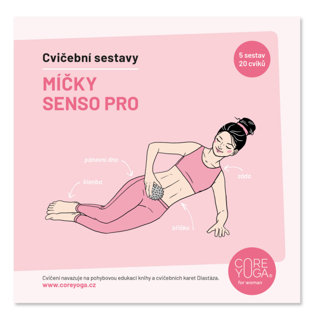 CoreYoga Cvičebnice – Míčky Senso Pro