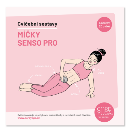 CoreYoga Cvičebnice – Míčky Senso Pro