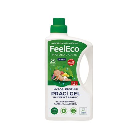 FeelEco Hypoalergénny prací gél na detskú bielizeň Baby 1,5 l, 25 PD
