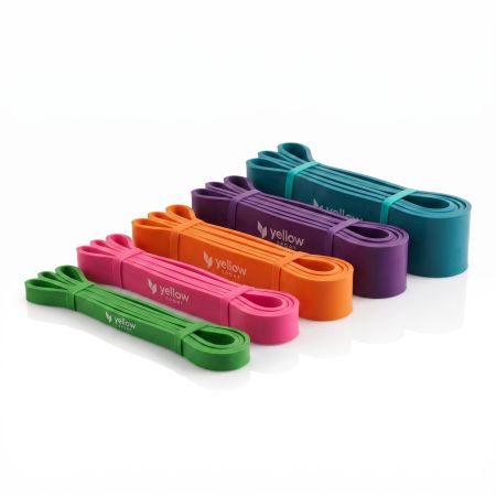 yellowSPORT Power Band guma na cvičení 45-54 kg, fialová
