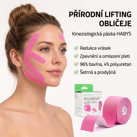 Habys Face Tape - tejp na obličej, 5m x 5cm