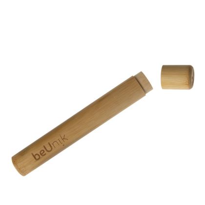 beUnik Bambusové cestovné puzdro na zubnú kefku