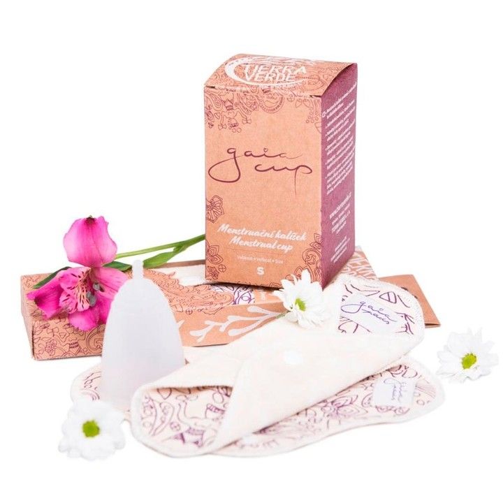 Tierra Verde Gaia cup – menstruační kalíšek + slipová vložka a čistící prášek
