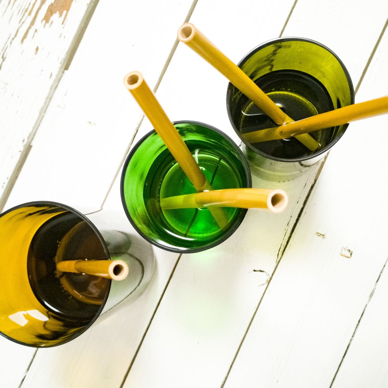 Obrázek 3. produktu beUnik Bambusová brčka - sada 5 ks s kartáčkem