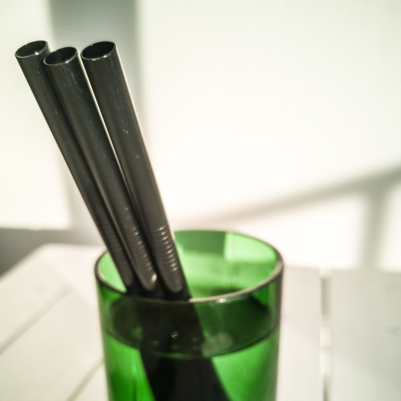 Obrázek 3. produktu beUnik Nerezová brčka matná - sada 5 ks + kartáček