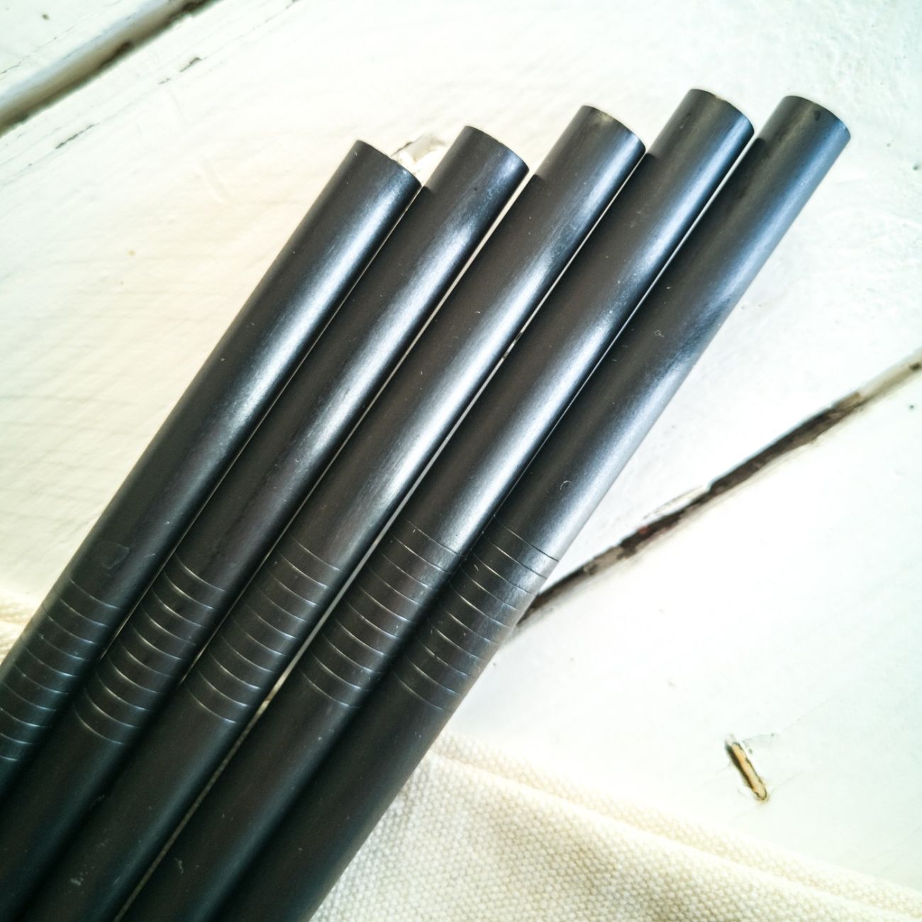 Obrázek 2. produktu beUnik Nerezová brčka matná - sada 5 ks + kartáček