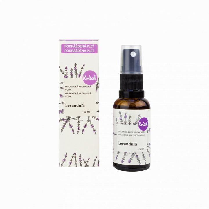 Kvitok Květinová voda s rozprašovačem - levandule (30 ml)
