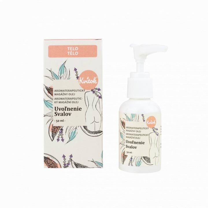 Kvitok Masážní olej Uvolnění svalů (50 ml)