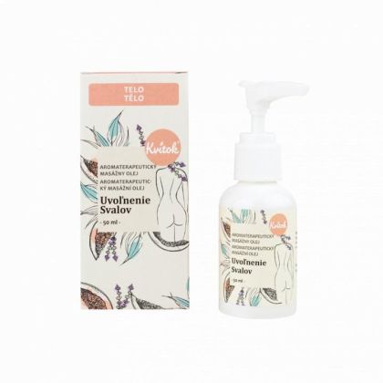 Kvitok Masážní olej Uvolnění svalů (50 ml)