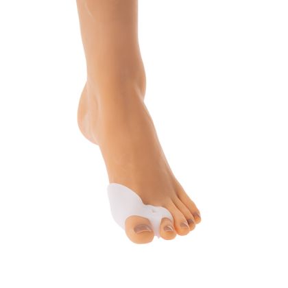 Sanomed  Duo Plus - perforovaný silikonový korektor palce s fixačním kroužkem - pár