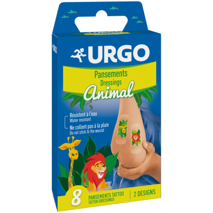 Urgo TATTOO Animal Detská náplasť 8 ks