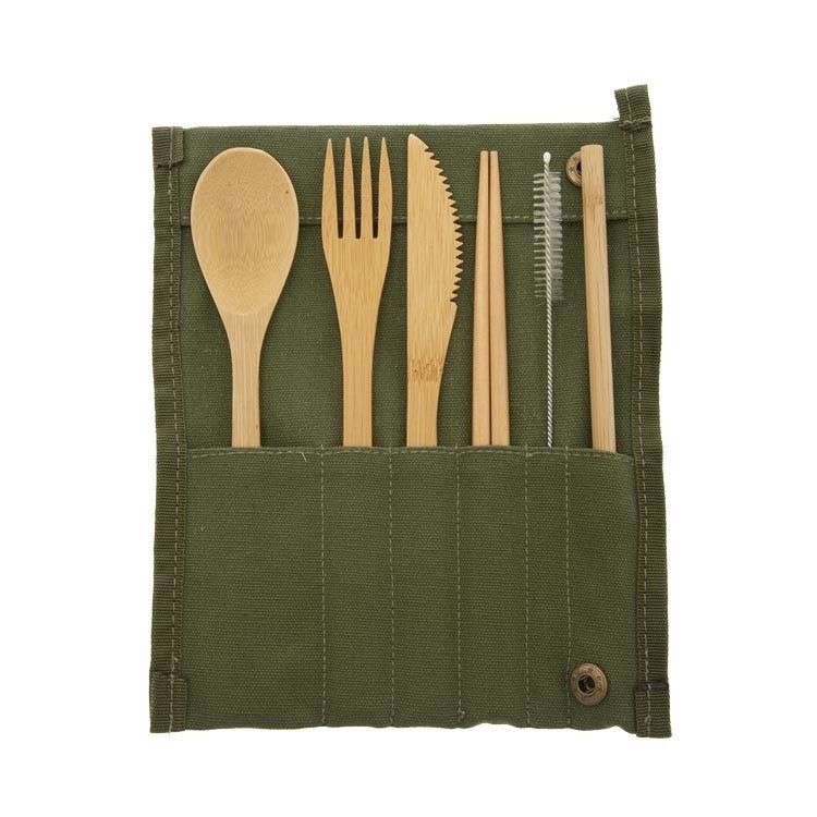 beUnik Bambusový příbor na cesty