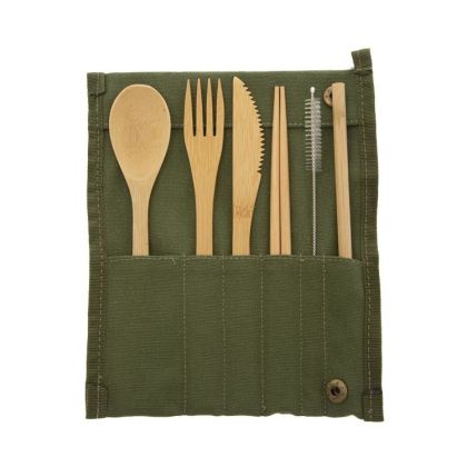 beUnik Bambusový příbor na cesty