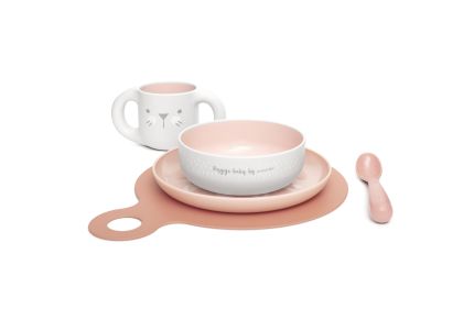 SUAVINEX | Jedálenský set HYGGE +6 m - ružová