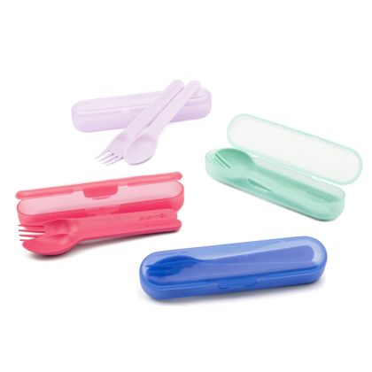 SUAVINEX | SADA Příborů s obalem BOOO - ZELENÁ