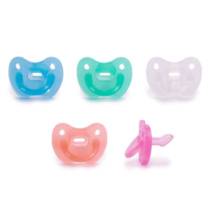 SUAVINEX | CLOUDS ŠIDÍTKO Anatomické silikon 0-6 m - BÍLÉ