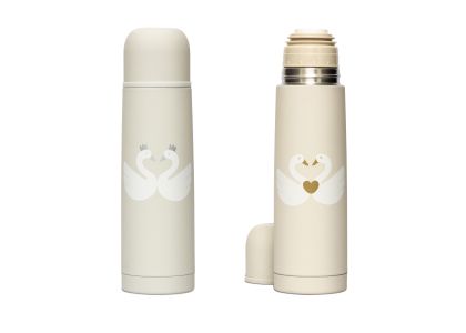 SUAVINEX | TERMOSKA na tekutiny LABUŤ - SIVÁ LABUŤ