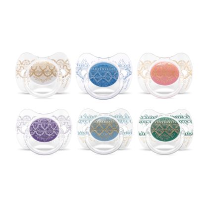 SUAVINEX | ŠIDÍTKO PREMIUM COUTURE fyziologické SILIKON +4 m - FIALOVÉ